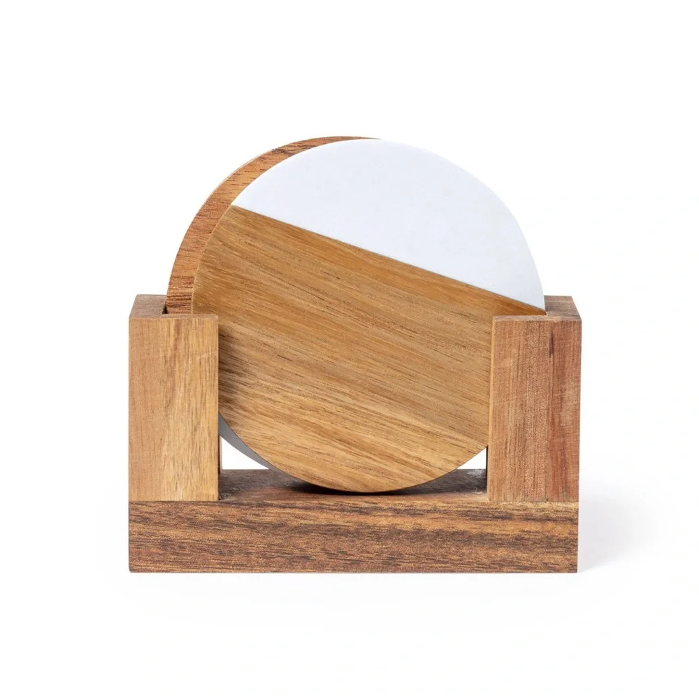 Bamboo & Marble Coasters